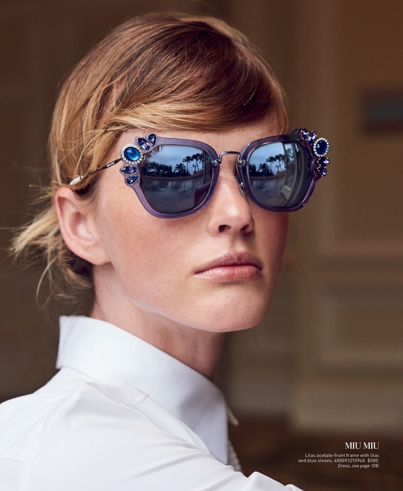 Miu Miu 51MM Crystal-Embellished Square Sunglasses