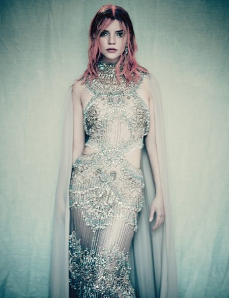 Anya Taylor-Joy Enchants in Haute Couture Gowns for W Magazine Actress Anya Taylor-Joy wears Elie Saab Haute Couture gown with cape