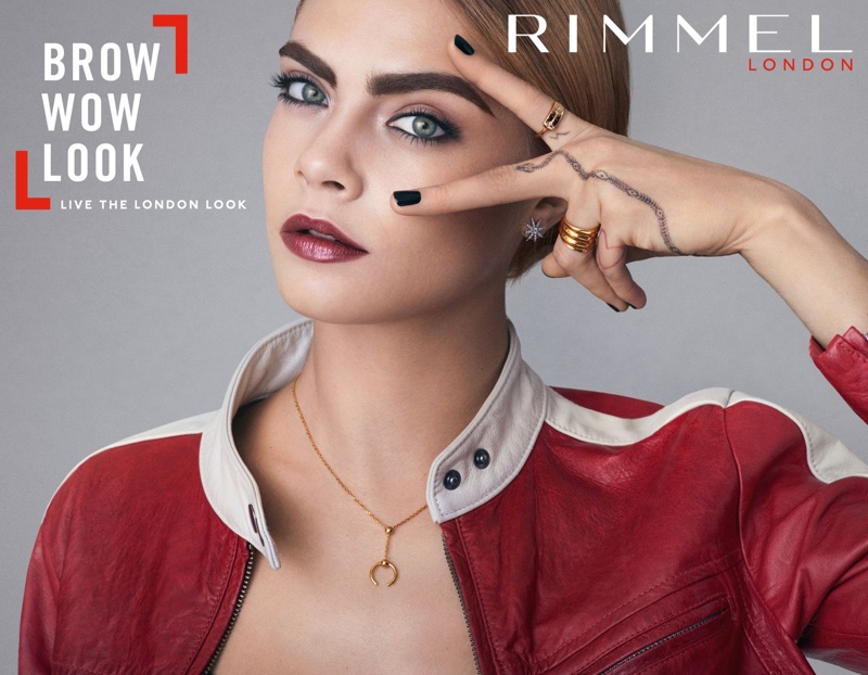 Cara Delevingne stars in Rimmel London Brow Shake Filling Powder campaign