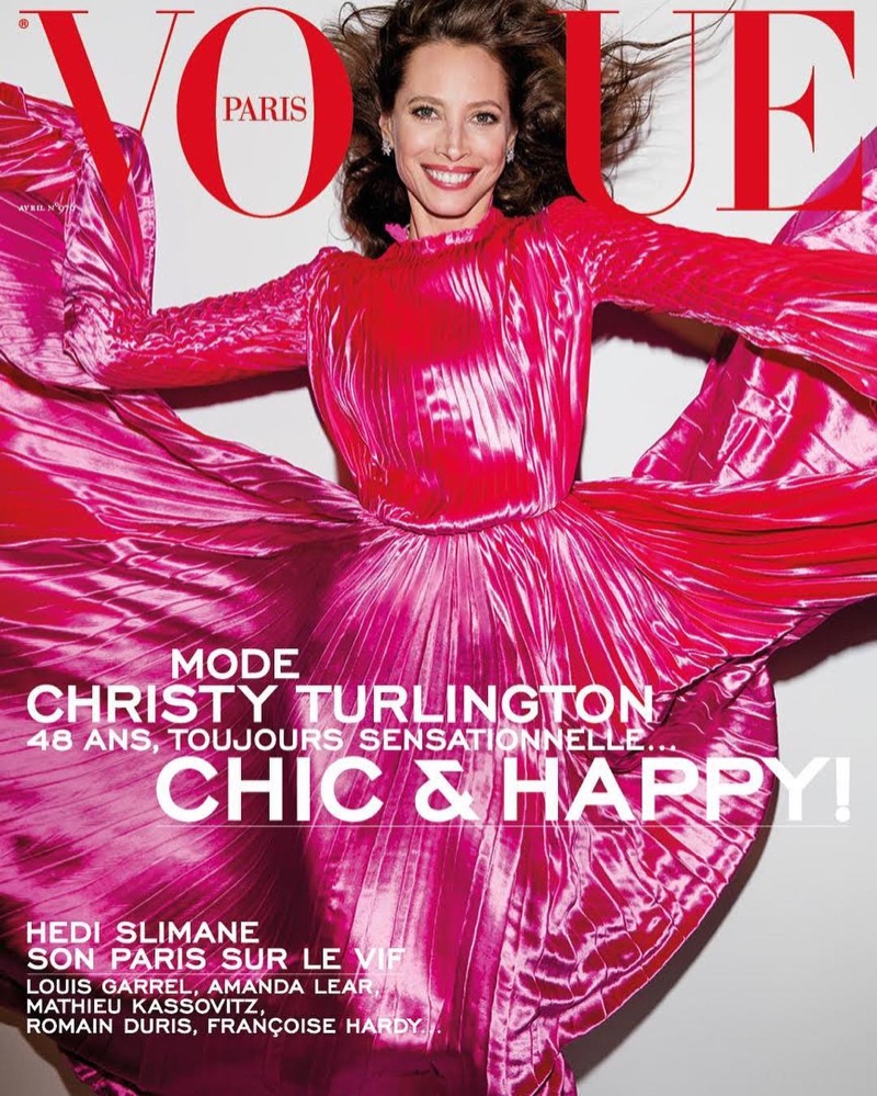 Christy Turlington on Vogue Paris April 2017 Cover