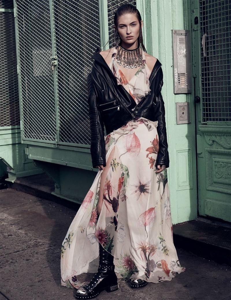 Grace Elizabeth Wears Gowns with Edge for Vogue Russia
