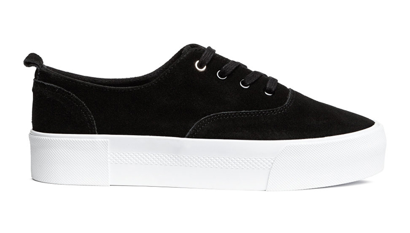 H&M Suede Platform Sneaker $59.99