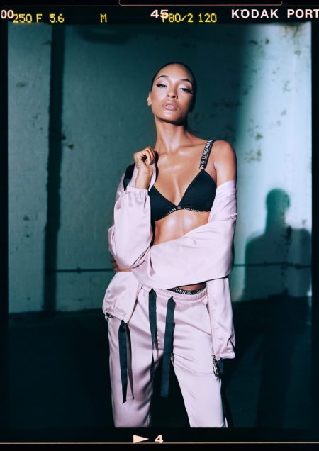 Jourdan Dunn poses in the Londunn x Missguided collaboration