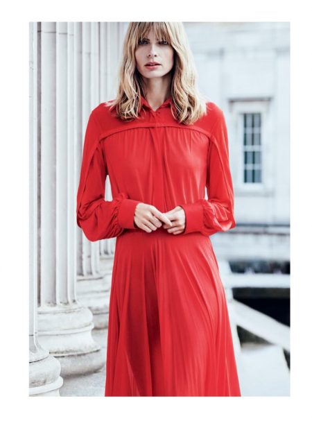 Julia Stegner is 'The Woman in Red' for Harper's Bazaar UK
