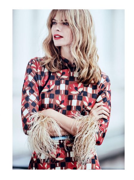 Julia Stegner is 'The Woman in Red' for Harper's Bazaar UK