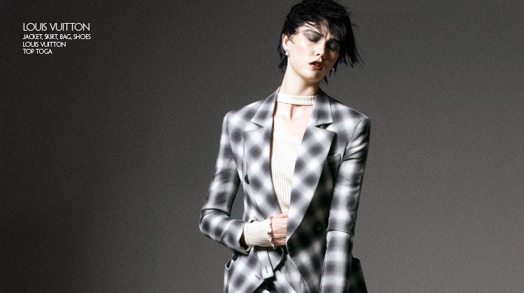 Karlie Kloss Looks Almost Unrecognizable as a Brunette in CR Fashion Book