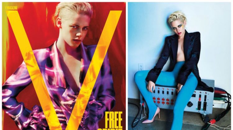 Kristen Stewart Poses in Tailored Blazers for V Magazine