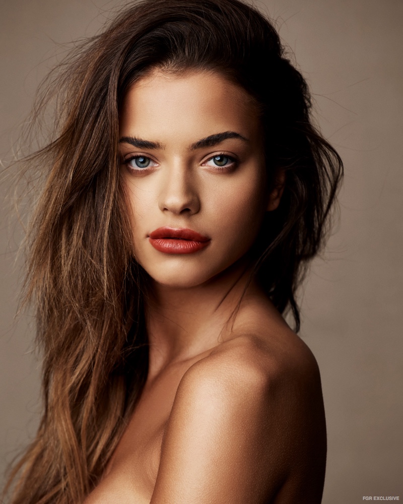 Lena Radonjić shows off a tousled hairstyle. Photo: Christopher Shintani