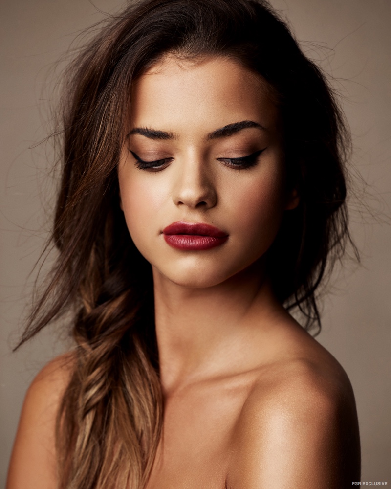 Model Lena Radonjić wears a loose braid. Photo: Christopher Shintani