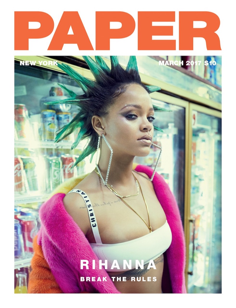 Rihanna on Paper Magazine March 2017 Cover