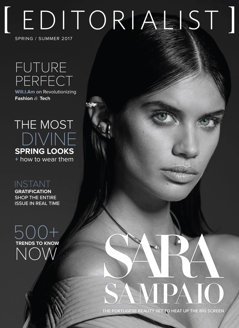 Sara Sampaio on The Editorialist Spring/Summer 2017 Cover