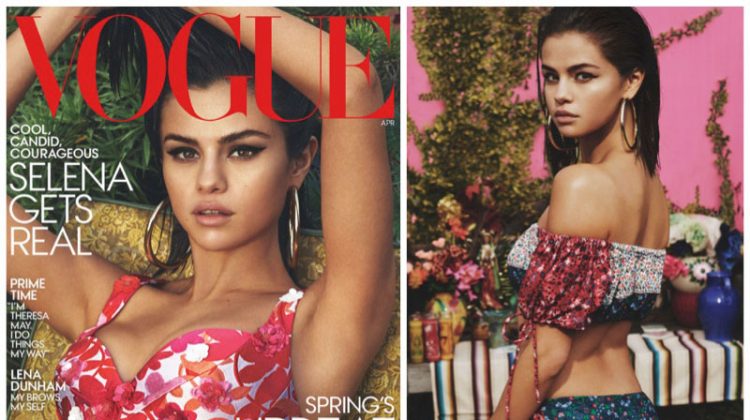 Selena Gomez Embraces Bold Prints in Her First Vogue Cover Shoot