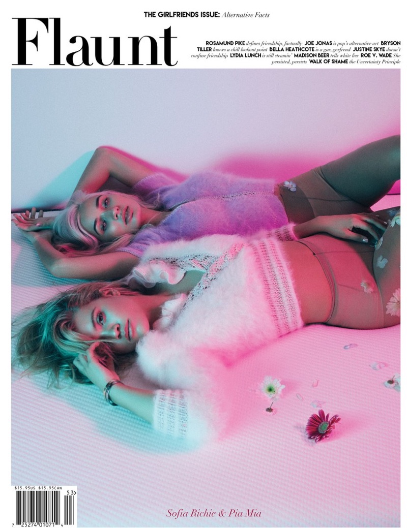 Sofia Richie and Pia Mia on Flaunt Magazine Girlfriends Issue 2017 Cover