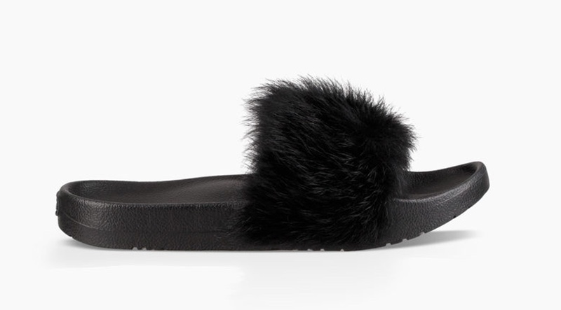 UGG designs a furry sandal slide