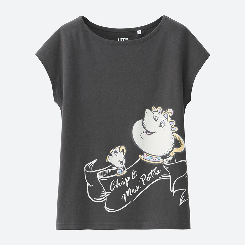 Uniqlo Beauty and the Beast Short Sleeve Chip & Mrs. Potts T-Shirt