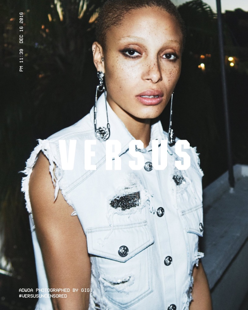 Adwoa Aboah stars in Versus Versace's spring-summer 2017 campaign