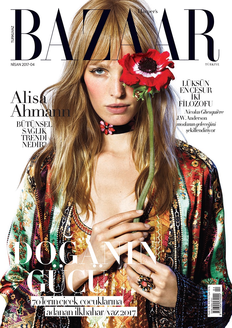 Alisa Ahmann on Harper's Bazaar Turkey April 2017 Cover