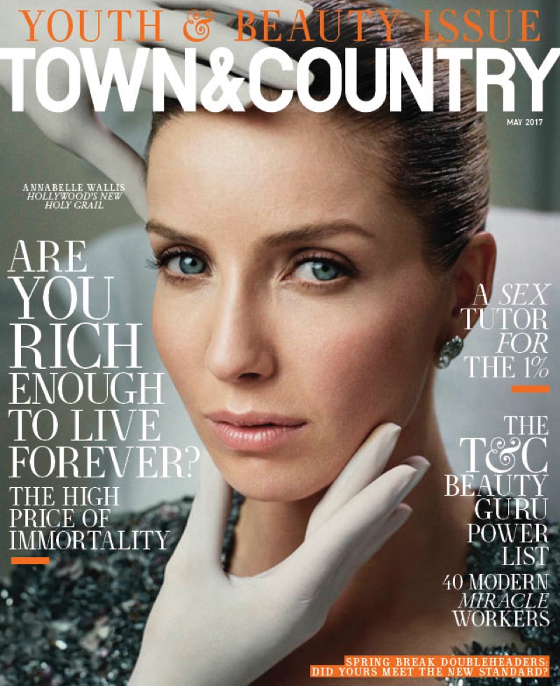 Annabelle Wallis on Town & Country Magazine May 2017 Cover