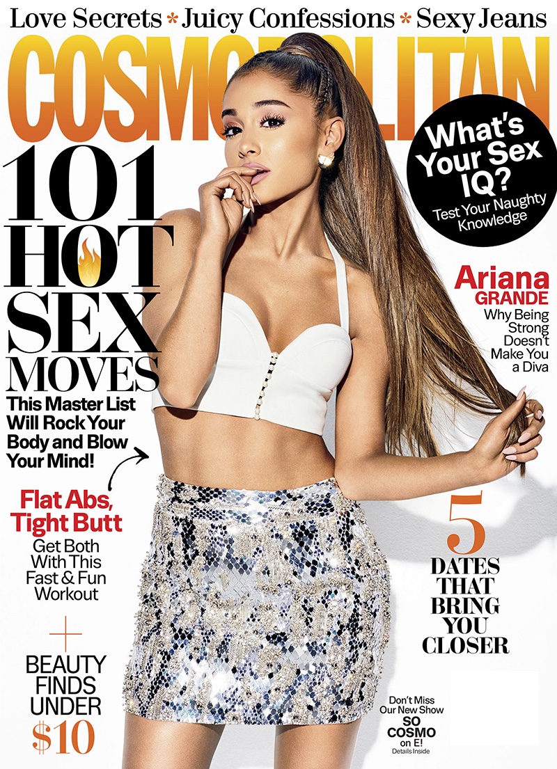 Ariana Grande on Cosmopolitan Magazine April 2017 Cover