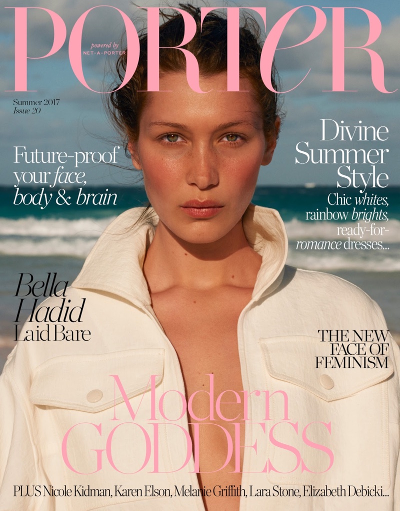 Bella Hadid on PORTER Magazine Summer 2017 Cover