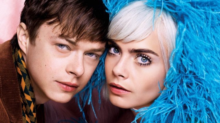 Looking retro chic, Cara Delevingne and Dane DeHaan model Prada looks