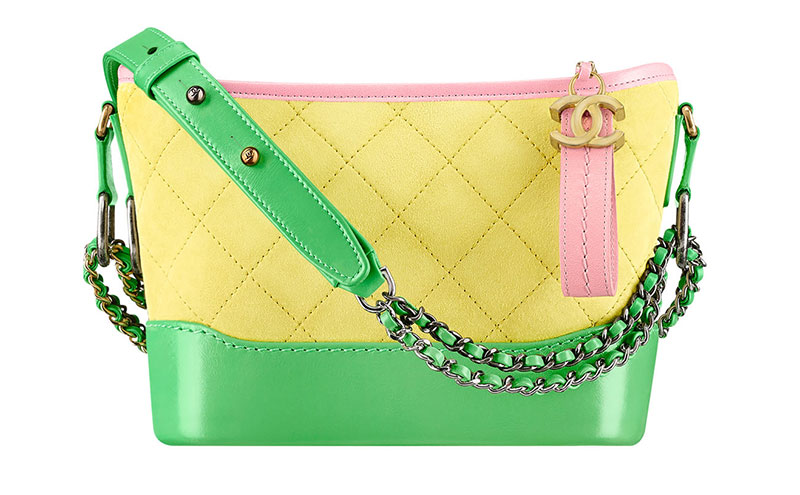 Chanel Gabrielle Hobo Bag in Yellow/Green/Pink $3,200