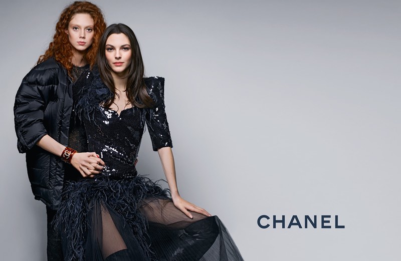 Natalie Westling and Vittoria Ceretti star in Chanel's pre-fall 2017 campaign