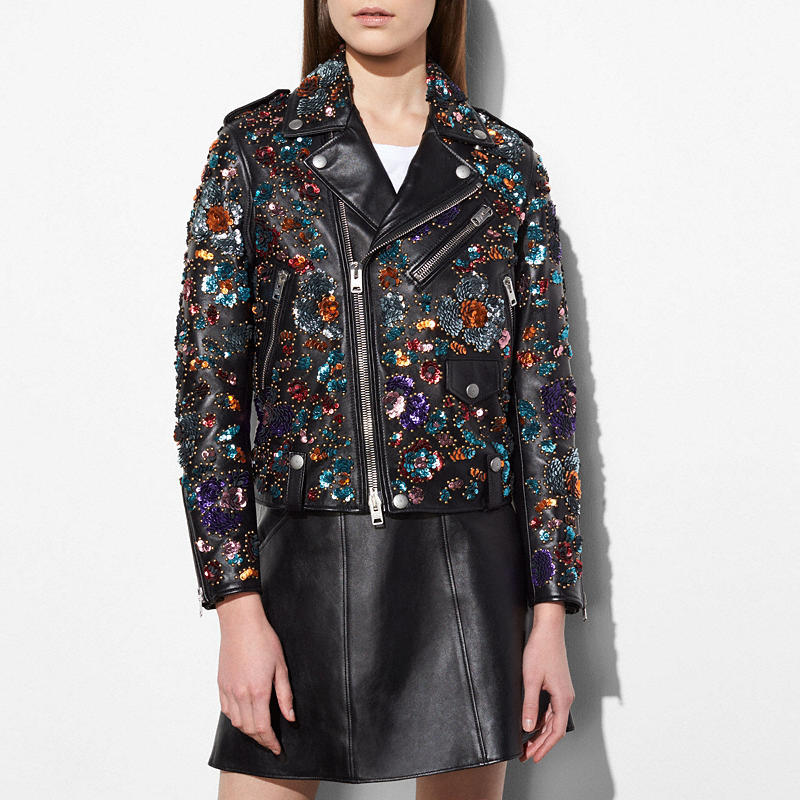 Coach and Rodarte Moto Jacket with Leather Sequins $3,500