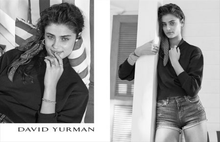 Taylor Hill & Natalia Vodianova Shine in David Yurman's Spring 2017 Ads Taylor Hill stars in David Yurman's spring-summer 2017 campaign