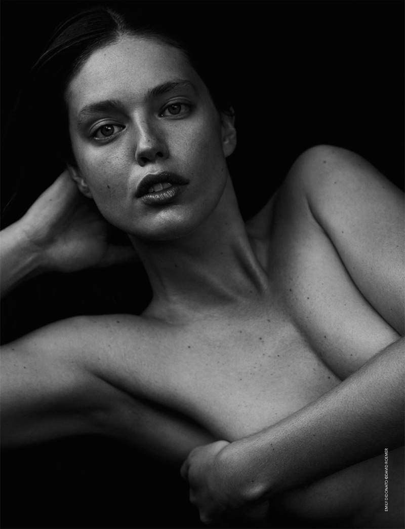 Photographed by David Roemer, Emily DiDonato poses topless