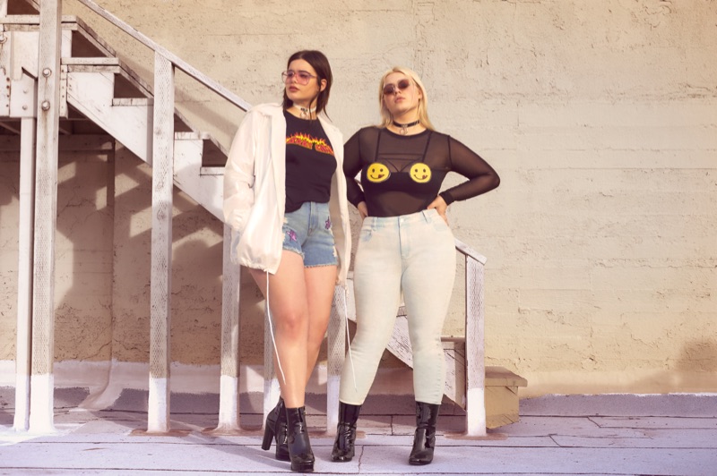 Barbie Ferreira and Lulu Bonfils star in Forever 21 Plus' spring 2017 campaign