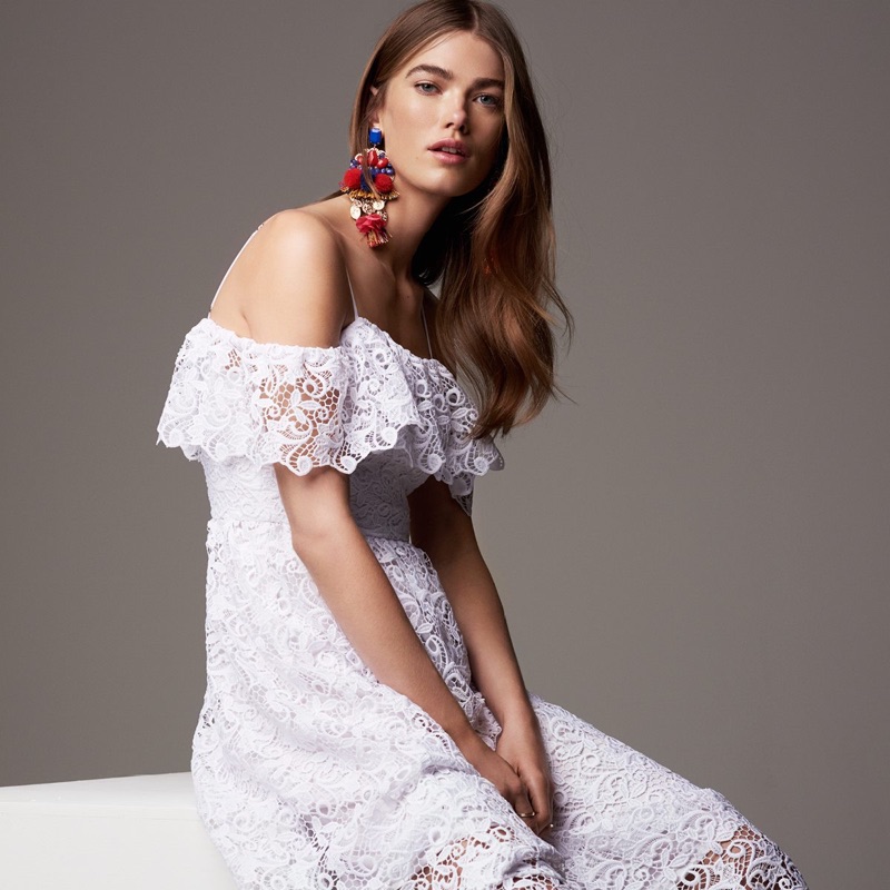 H&M Off-the-Shoulder Lace Dress