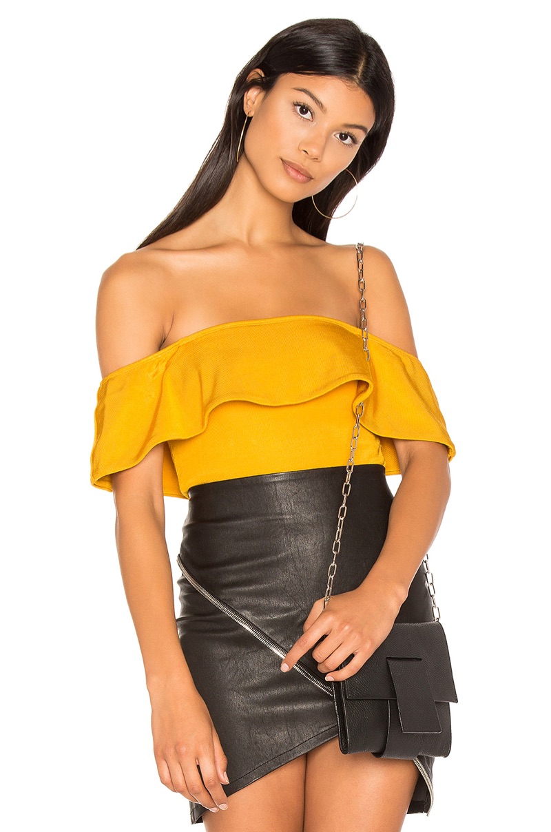 H:ours Off Shoulder Cheeky Bodysuit $108