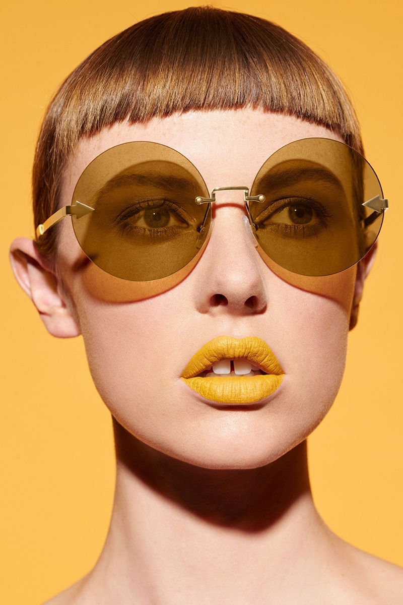 Karen Walker Disco Circus Sunglasses in Marigold $250