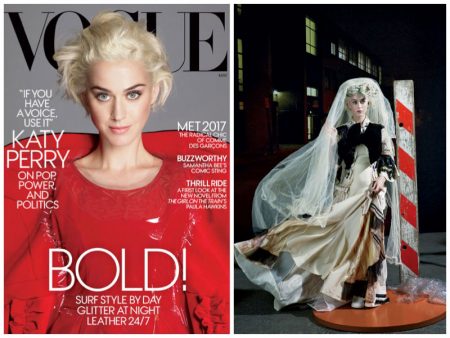 Katy Perry Gets Avant Garde in Comme des Garçons for Vogue Cover Story Katy Perry Gets Avant Garde in Comme des Garçons for Vogue Cover Story