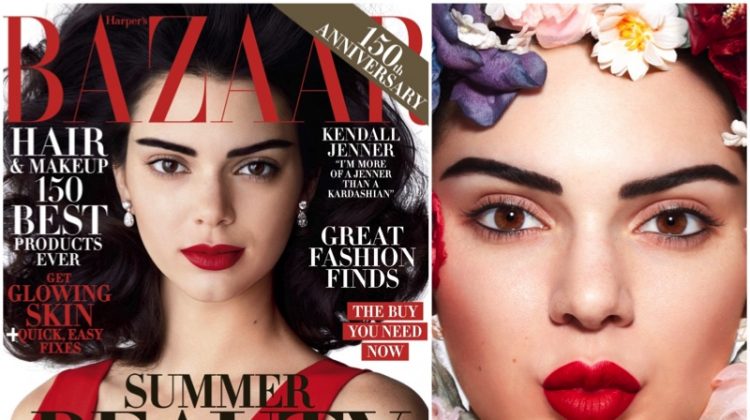 Kendall Jenner Turns Up the Glam Factor for Harper’s Bazaar Cover Story