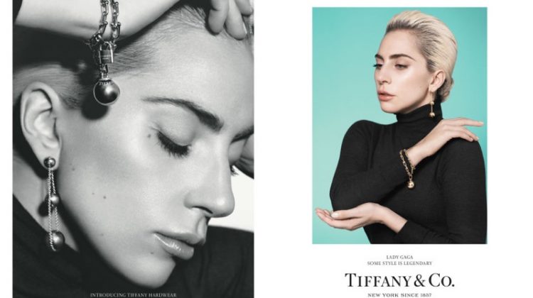 Singer Lady Gaga is the face of Tiffany & Co. Hardware advertising campaign