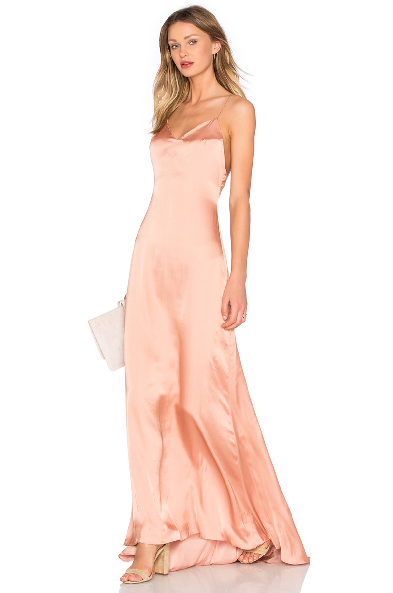 The Slip Dress also comes in a peachy hue