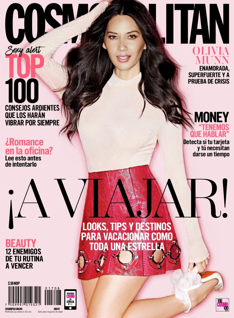 Olivia Munn on Cosmopolitan Mexico April 2017 Cover