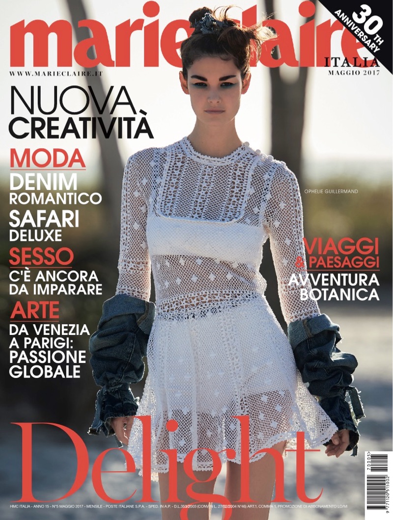 Ophelie Guillermand on Marie Claire Italy May 2017 Cover
