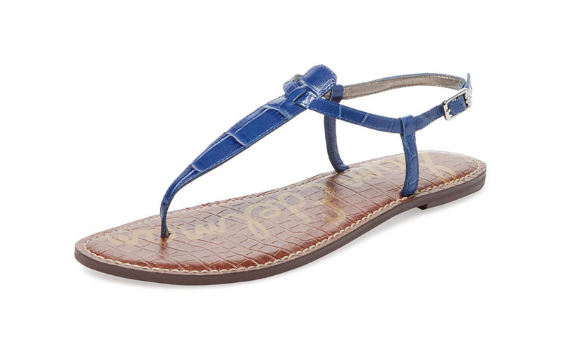 Sam Edelman Gigi Embossed Leather Thong Sandal $60