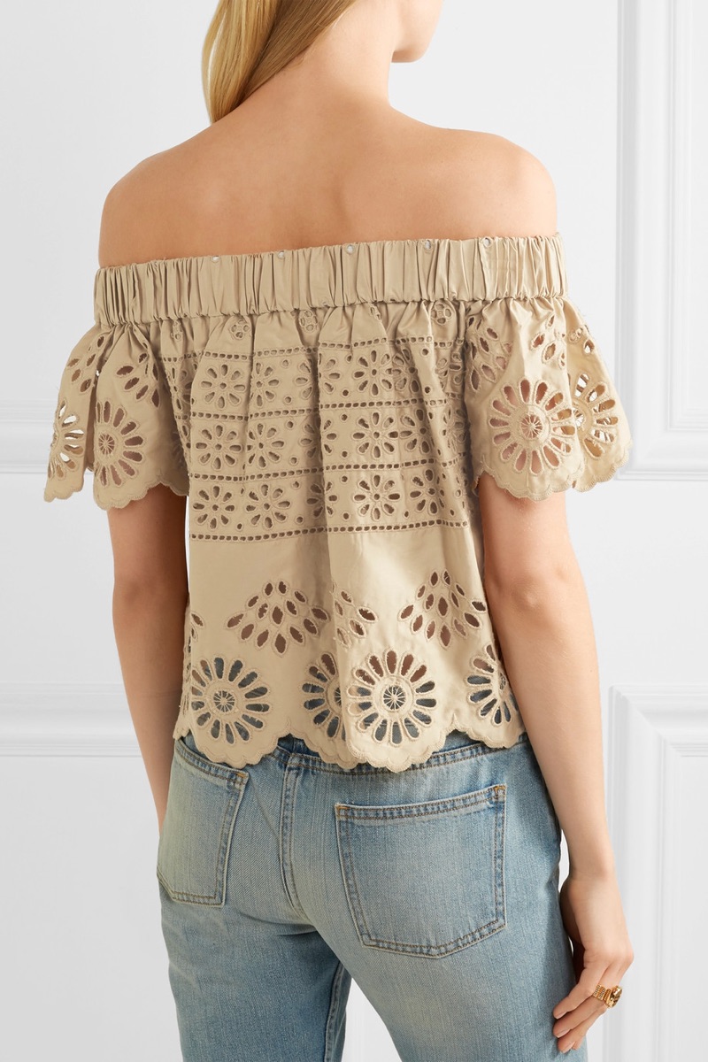 SEA creates the perfect bohemian moment with this beige top