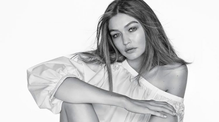 Gigi Hadid models Stuart Weitzman The Supersonic Flat