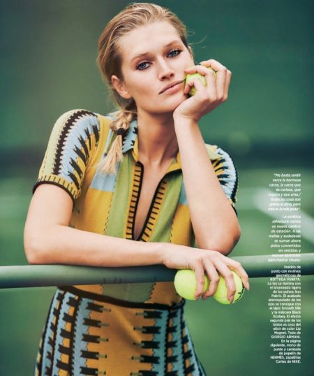 Toni Garrn Charms In the Spring Collections for Harper's Bazaar Spain