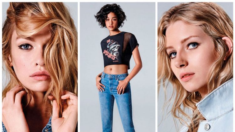 Stella Maxwell & Lottie Moss Return for Topshop Jeans' Spring 2017 Campaign