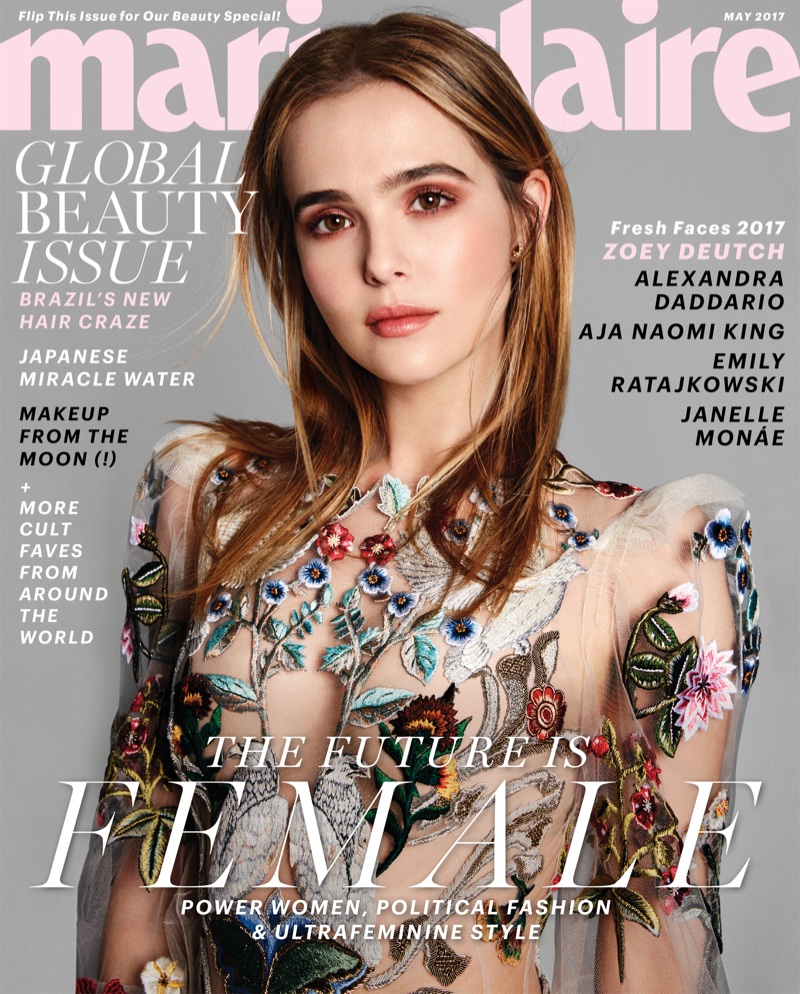 Zoey Deutch on Marie Claire May 2017 Cover