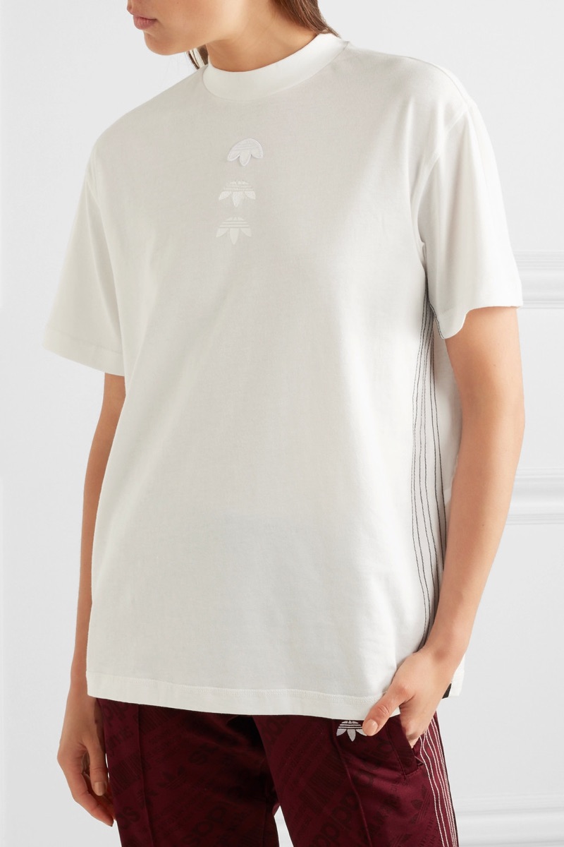 adidas Originals by Alexander Wang Embroidered Printed Cotton Jersey T-Shirt $80