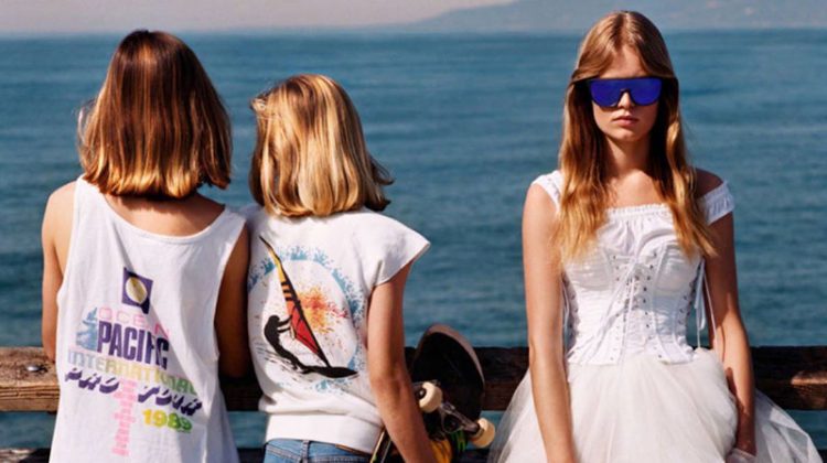 Anna Ewers Dresses in White for Vogue Paris Editorial