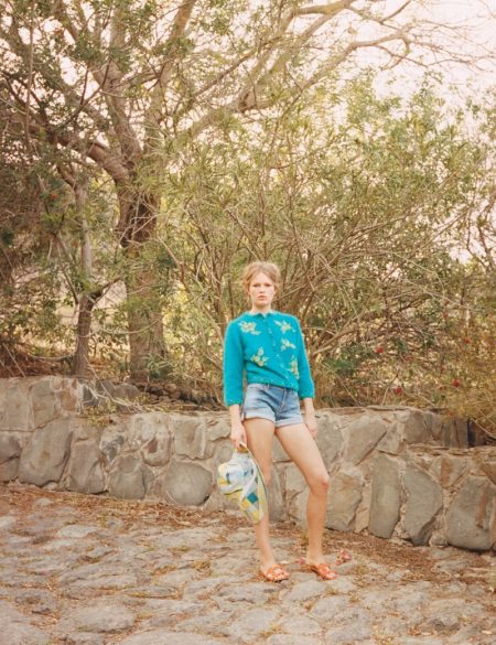 Anna Ewers is Styled for the Perfect Beach Outing in W Magazine