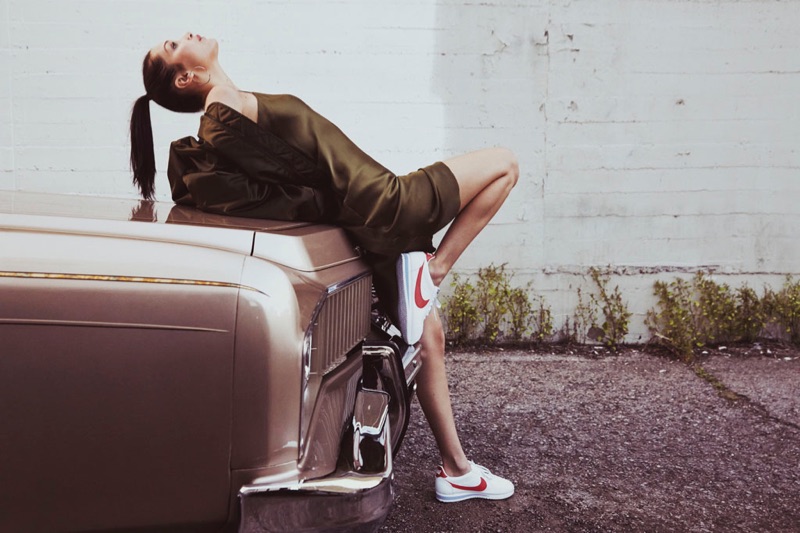 Bella Hadid stars in Nike Cortez advertising campaign